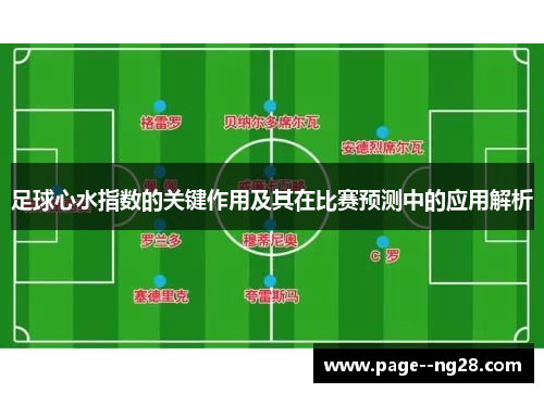 足球心水指数的关键作用及其在比赛预测中的应用解析